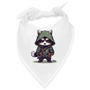 Prinz der Diebe: Waschbär - Bandana - Weiß - Vorne
