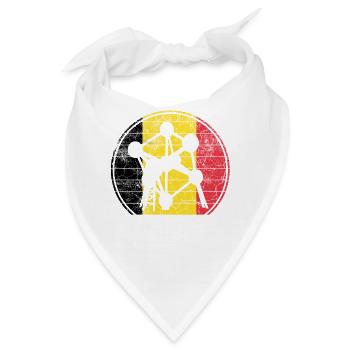 Brussels Beglium - Bandana - Weiß - Vorne