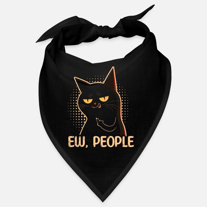 Ew Gens Chat Drôle Vintage Antisocial Bandana