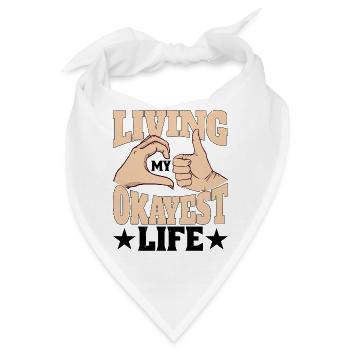 Living My Okayest Life 5 - Bandana - Weiß - Vorne