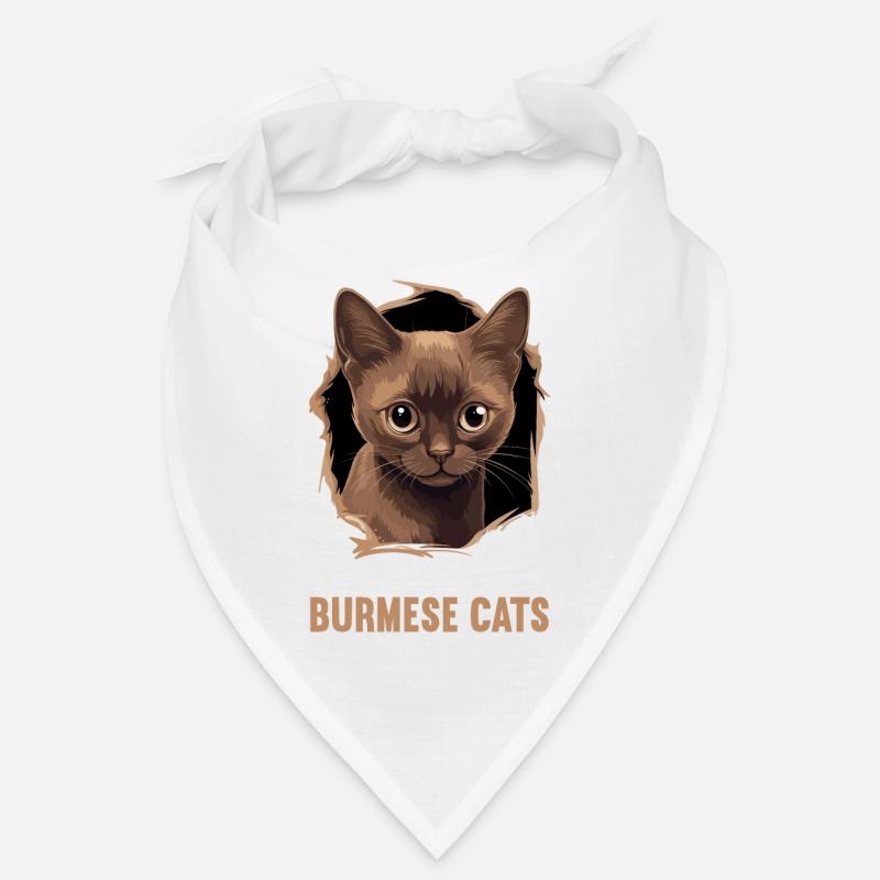 Burmese Cat Burma Katze Bandana