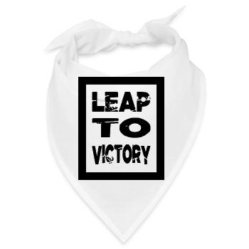 gift idea geek funny ski jumping thrill statement - Bandana - Weiß - Vorne