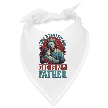 I Took A DNA Test And God Is My Father 31 - Bandana - Weiß - Vorne