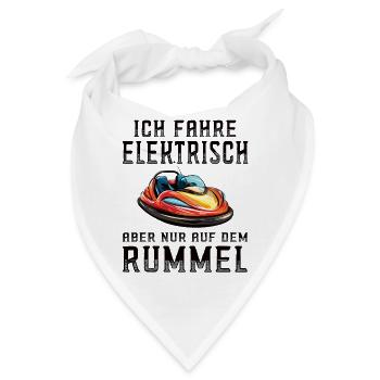 Ich fahre Elektrisch Kirmes Autoscooter - Bandana - Weiß - Vorne