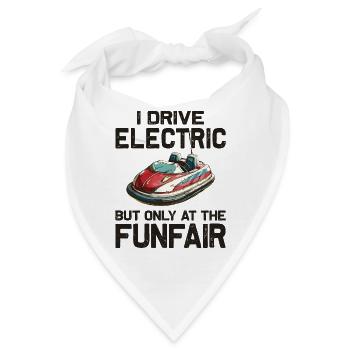 Ich fahre Elektrisch Kirmes Autoscooter - Bandana - Weiß - Vorne