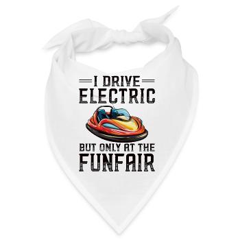 Ich fahre Elektrisch Kirmes Autoscooter - Bandana - Weiß - Vorne