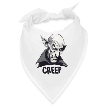 Gruseliger Nosferatu: Horror-Vampir - Bandana - Weiß - Vorne