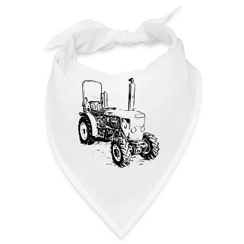 Schmalspurschlepper Traktor - Bandana - Weiß - Vorne