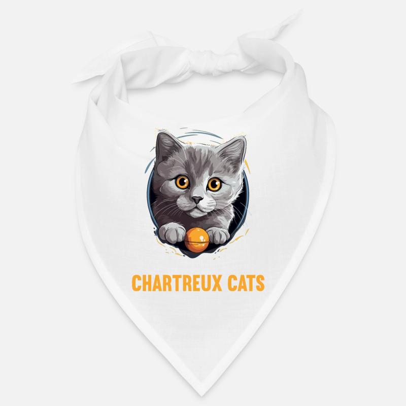 Chat Chartreux Chat Chartreux Bandana