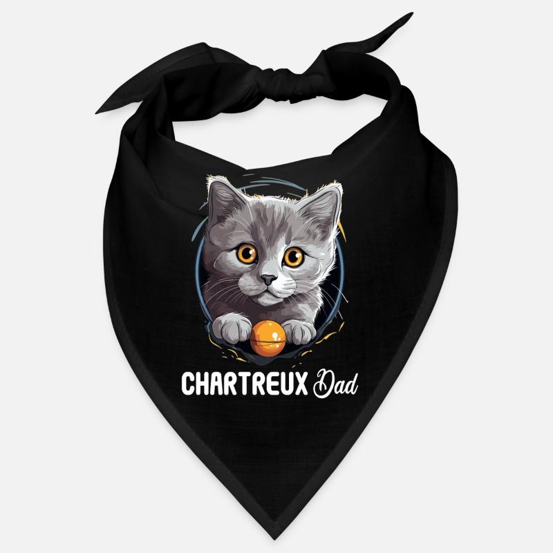 Chat Chartreux Chat Chartreux Bandana