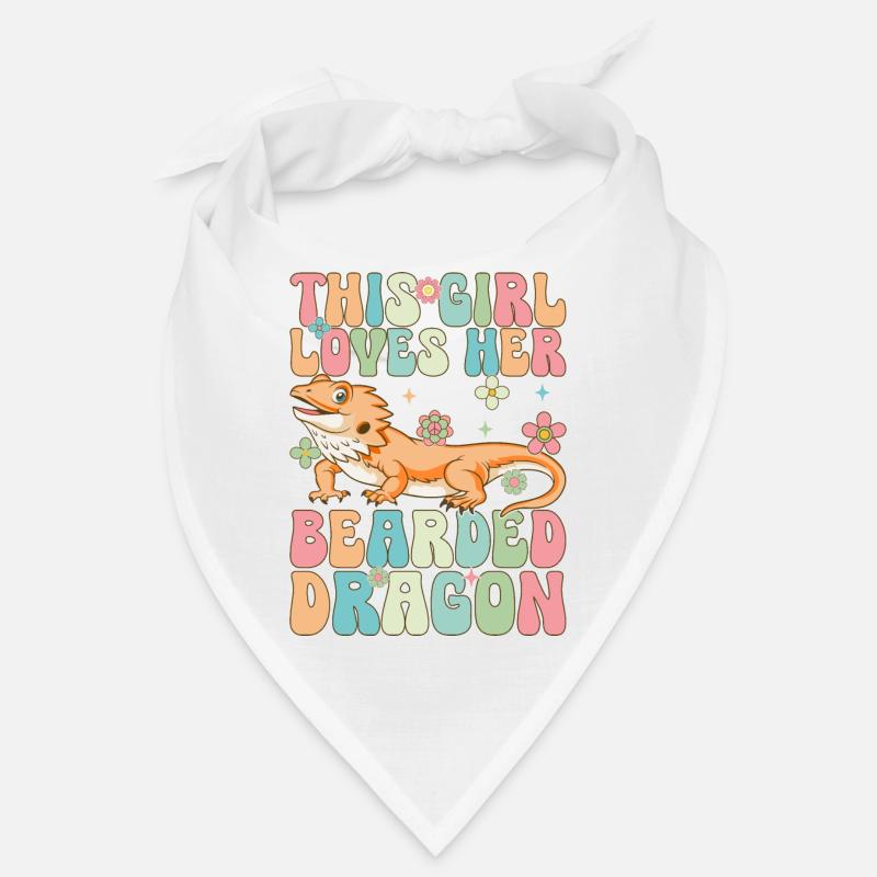Dieses Mädchen liebt ihre Bartagame Groovy Lizard Bandana