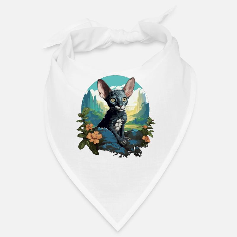 Cornish Rex Kätzchen Cornish Rex Katze Bandana