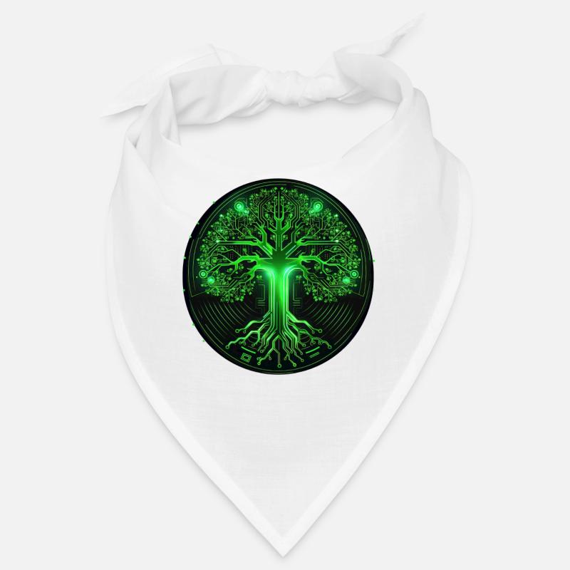 Circuit Board Tree of Life Computer Science Progra Bandana