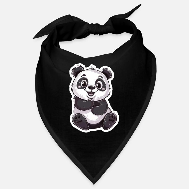 Exubérant Panda Buddy Sticker Bandana