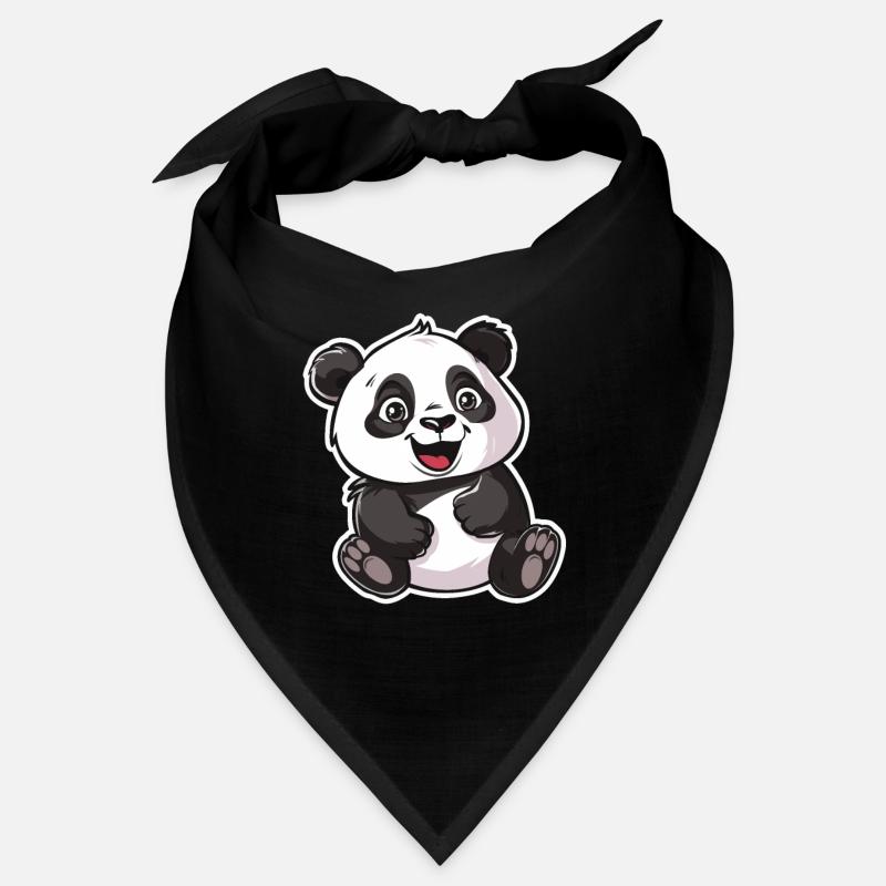 Exubérant Panda Buddy Sticker Bandana