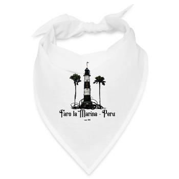 Faro La Marina Leuchtturm Peru - Bandana - Weiß - Vorne