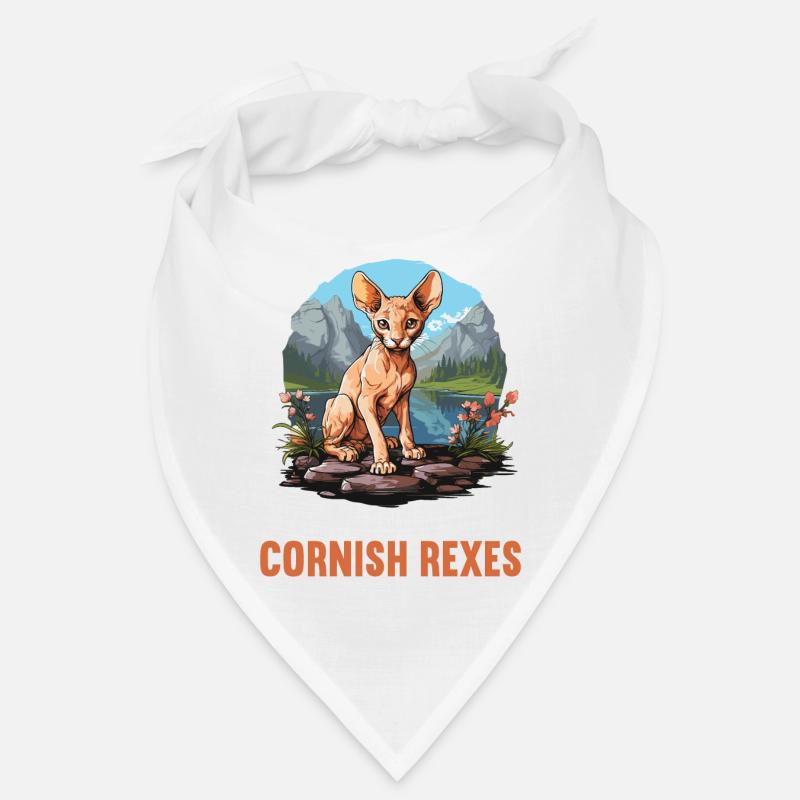 Cornish Rex Kätzchen Cornish Rex Katze Bandana