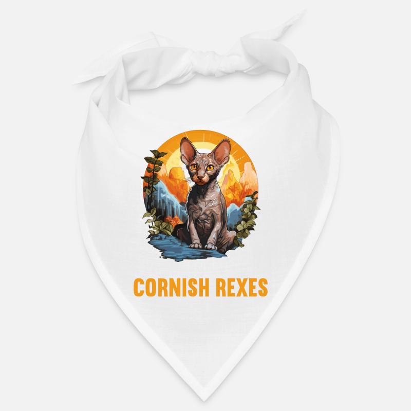 Cornish Rex Kätzchen Cornish Rex Katze Bandana