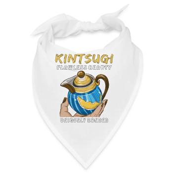 KINTSUGI FLAWLESS BEAUTY UNIQUELY BONDED - Bandana - Weiß - Vorne