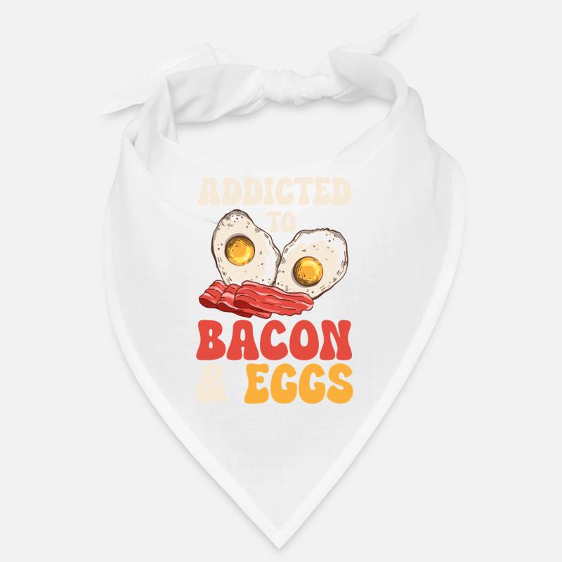 Speck Eier Brunch Frühstück Eier und Speck - Bandana - Weiß