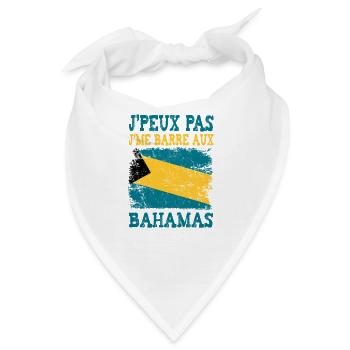 Ich kann nicht, ich fahre auf die Bahamas - Bandana - Weiß - Vorne