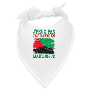 Ich komme mit Martinique nicht davon - Bandana - Weiß - Vorne