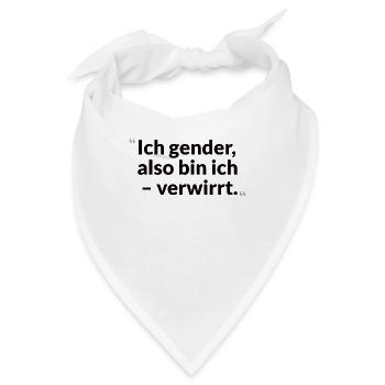 Gender-Debatte – Klarheit im Sprachnebel - Bandana - Weiß - Vorne