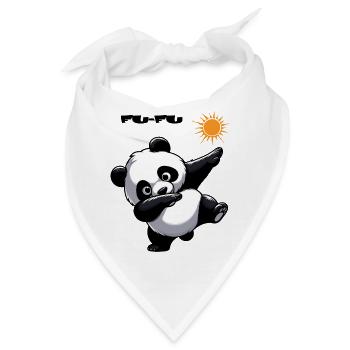 Fu-Fu Tier Panda - Bandana - Weiß - Vorne