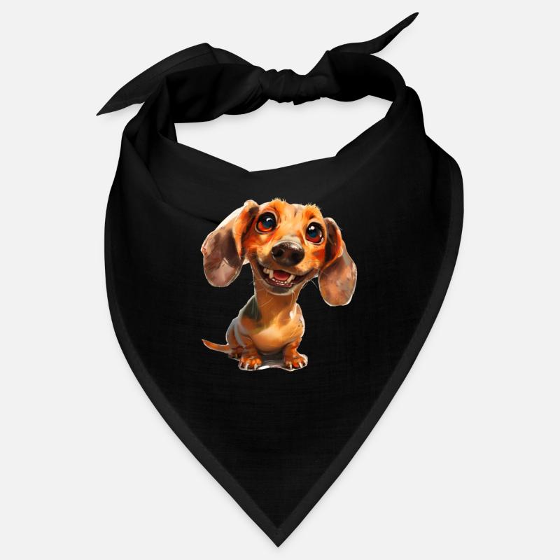 Drôle de teckel T de promenade pour les Bandana