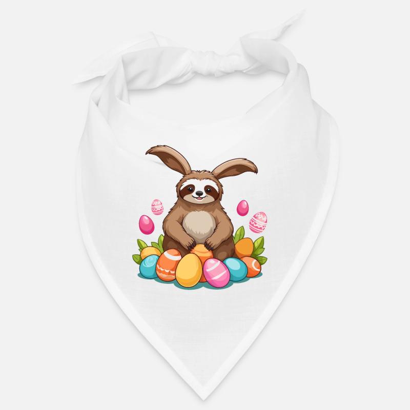 Funny Sloth Easter Bunny Iconic Easter Bandana