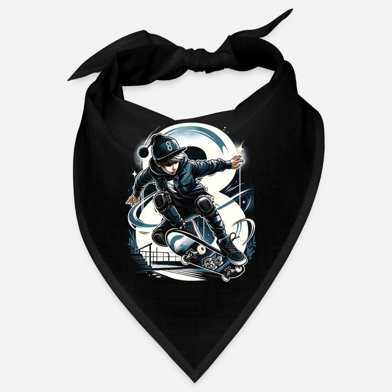 Skateboard Skater Design pour les garçons de 8 ans Bandana