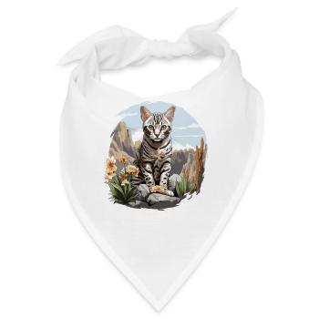 Egyptian Mau Kätzchen Katze Ägyptische Mau - Bandana - Weiß - Vorne