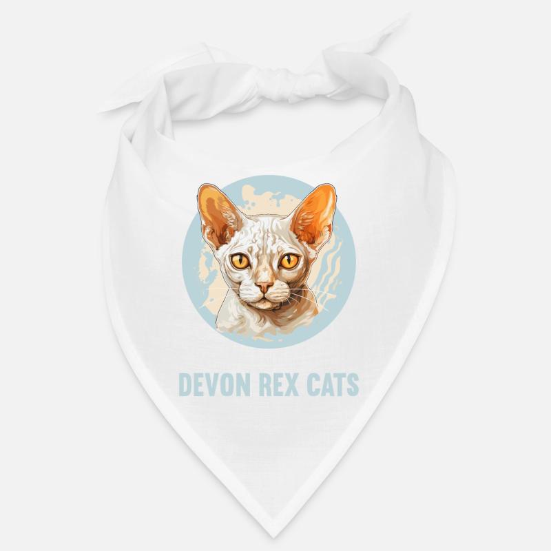 Chaton Devon Rex Chat Devon Rex Bandana