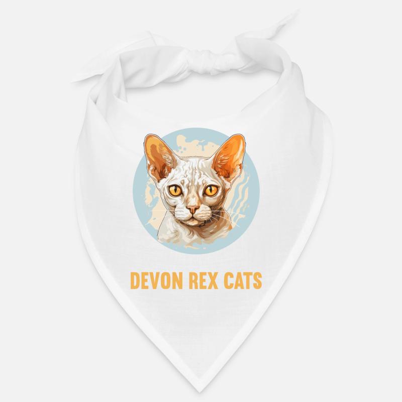 Chaton Devon Rex Chat Devon Rex Bandana