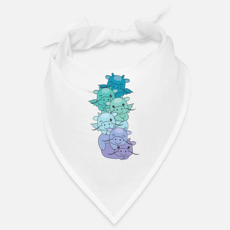 Neptunic Flag Pride LGBTQ Cute Dragon Stack Bandana