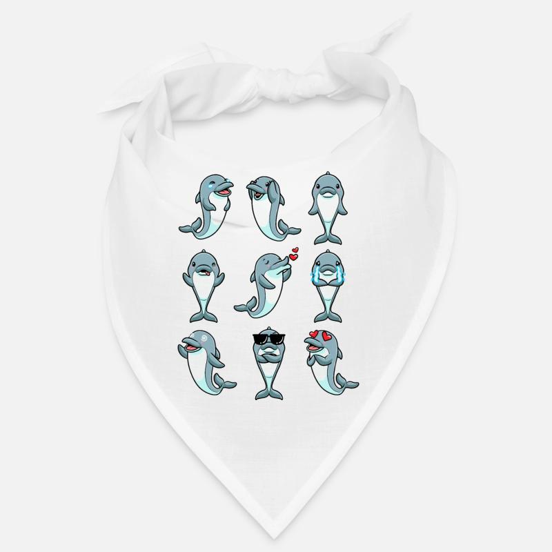 Émoticône de dauphin Bandana