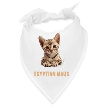Egyptian Mau Kätzchen Katze Ägyptische Mau - Bandana - Weiß - Vorne