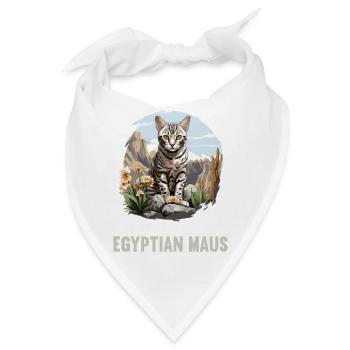 Egyptian Mau Kätzchen Katze Ägyptische Mau - Bandana - Weiß - Vorne