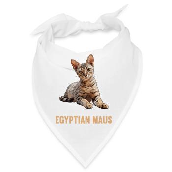 Egyptian Mau Kätzchen Katze Ägyptische Mau - Bandana - Weiß - Vorne