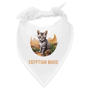 Egyptian Mau Kätzchen Katze Ägyptische Mau - Bandana - Weiß - Vorne
