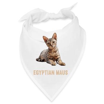 Egyptian Mau Kätzchen Katze Ägyptische Mau - Bandana - Weiß - Vorne
