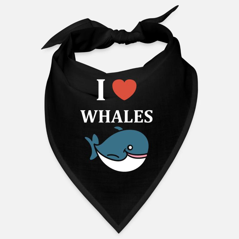Baleines bleu Amour baleine Bandana