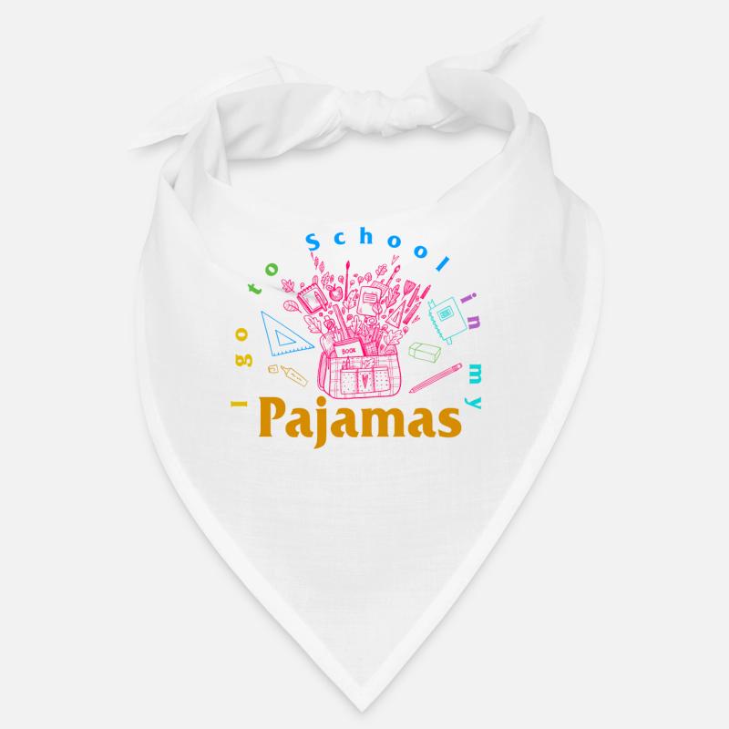 Chemise d’école en ligne, je vais à dans mon pyjama Tee, Bandana