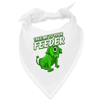 Nimm mich zu deinem Feeder T-Shirt lustig einäugig - Bandana - Weiß - Vorne