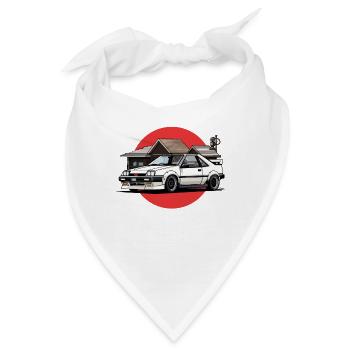 JDM Japanische Autoszene der 90er Jahre - Bandana - Weiß - Vorne