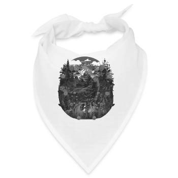 Vintage Hirsch Retro 80er Wild Rotwild Finnland - Bandana - Weiß - Vorne