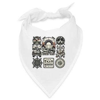 Road Trip Warrior 6 - Bandana - Weiß - Vorne