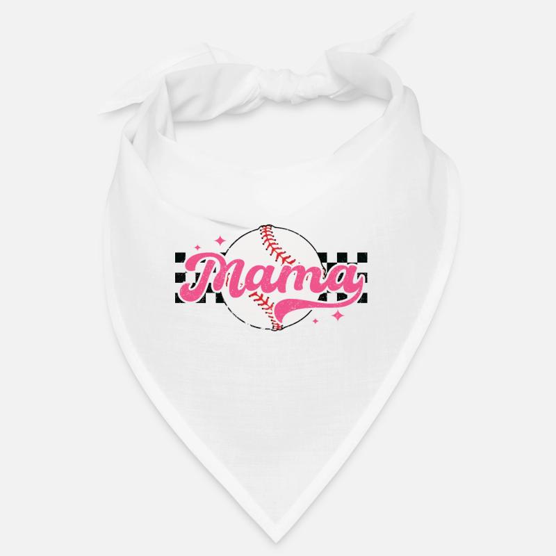 Karierter Baseball-Mama-Muttertag Bandana