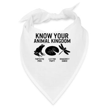Tier-Shirt, kenne dein Tierreich Froschlilie - Bandana - Weiß - Vorne