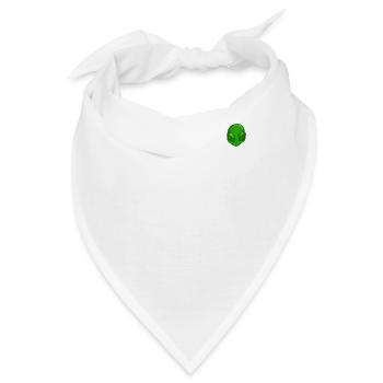 Grünes Alien Head Pocket Patch T-Shirt Funny Space - Bandana - Weiß - Vorne
